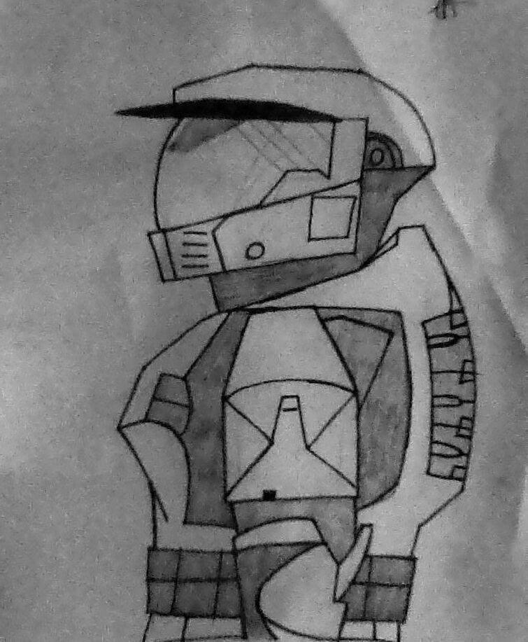 master chief drawing