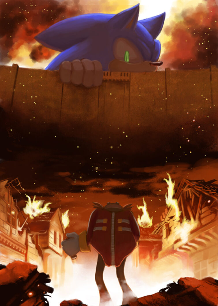 Sonic attack. Соник гигант.