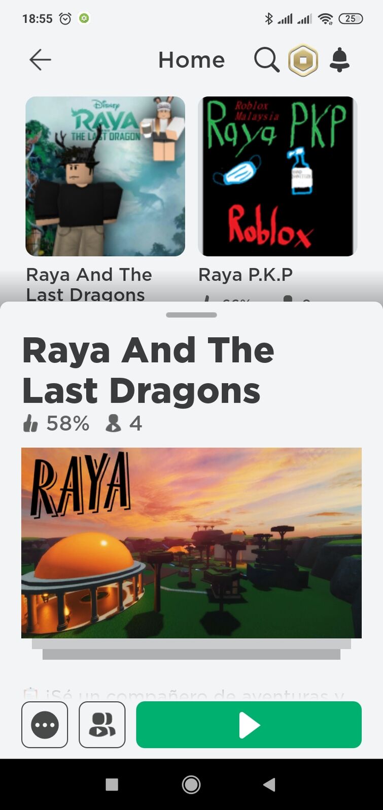 I Found Raya Rhe Last Dragon Game In Roblox Fandom - sofia video games roblox