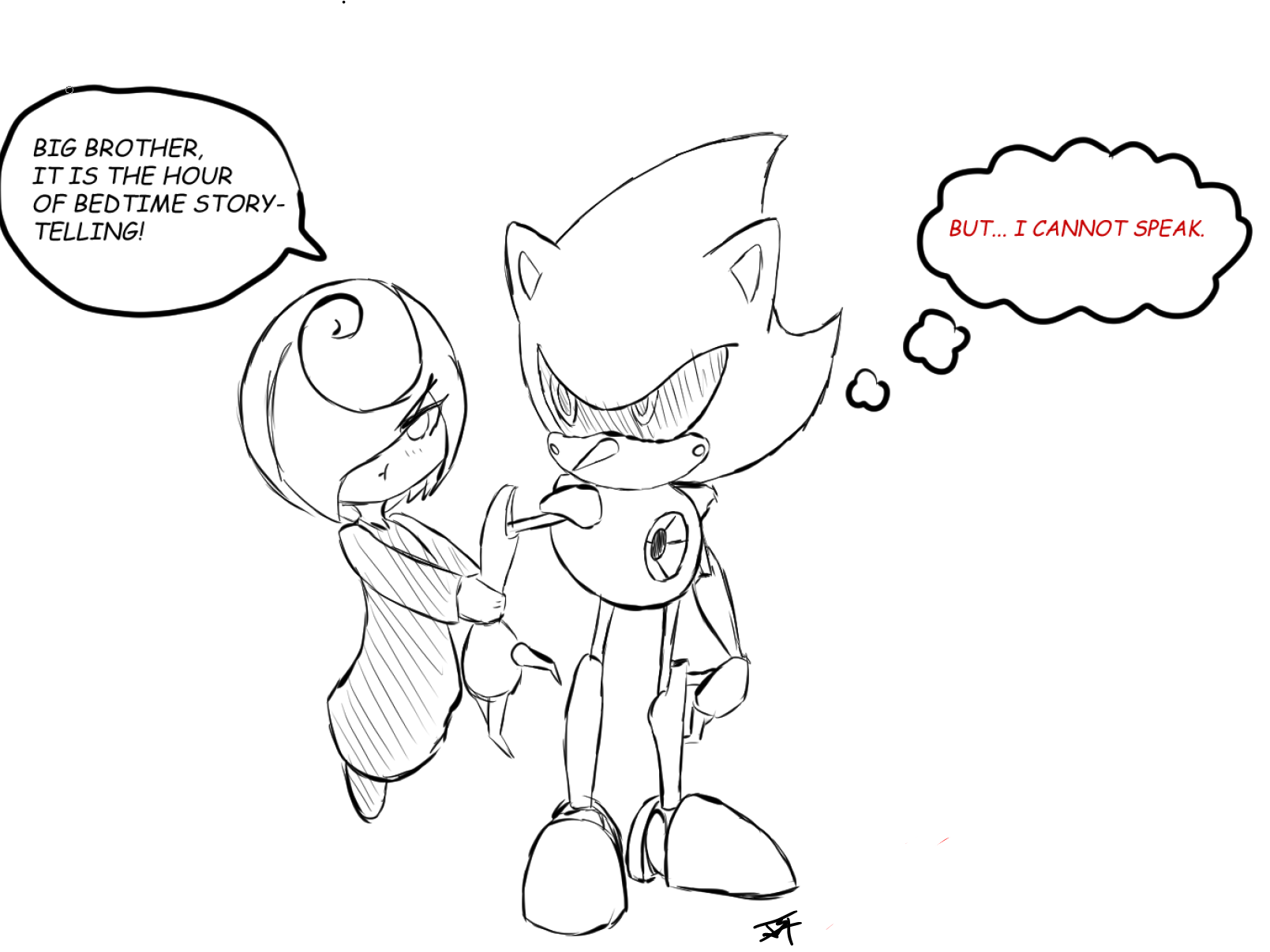 Metal Sonic and Sage Comic