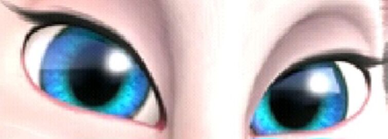 talking angela eyes zoomed in