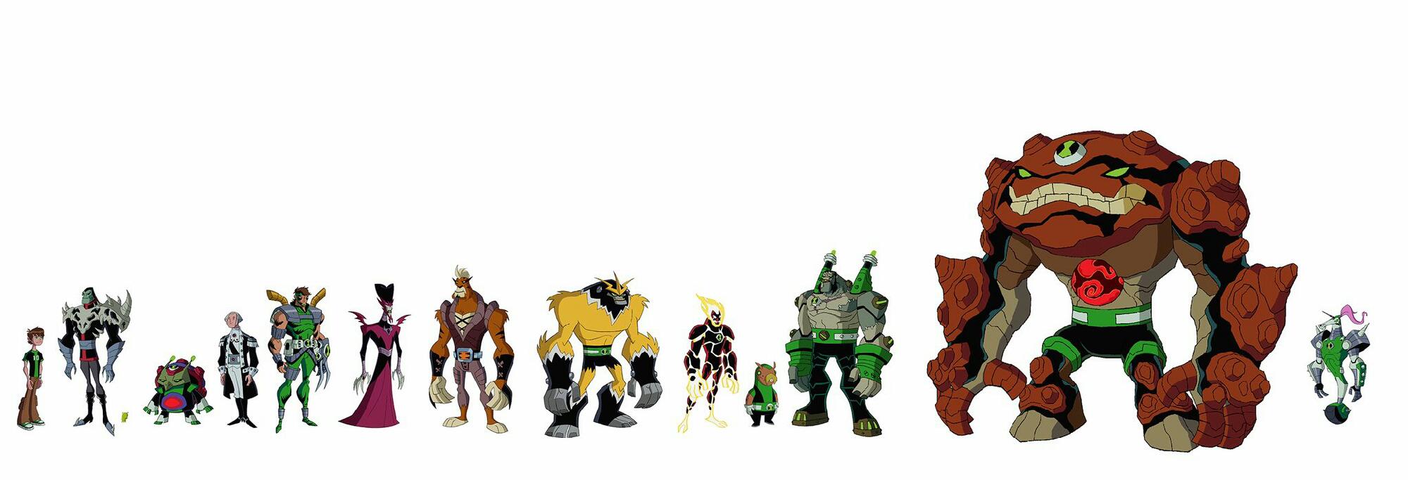 Aliens Ben 10 Clássico Vs Ben 10 Reboot - COMPARAÇÃO 