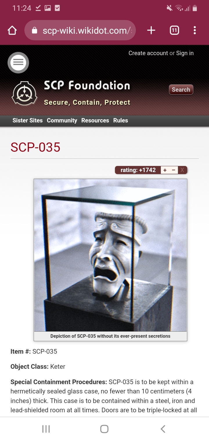 SCP 035-F - Characters 