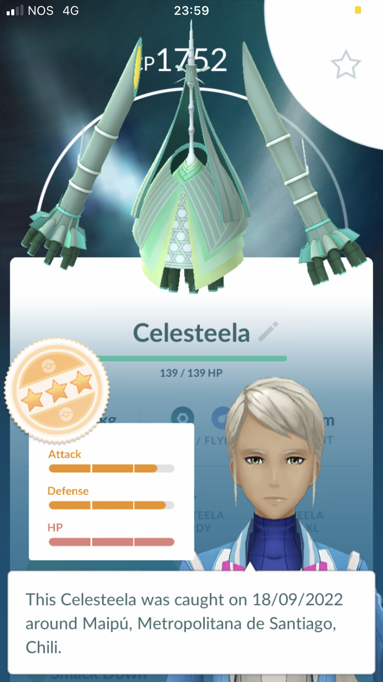 Celesteela, Pokémon GO Wiki