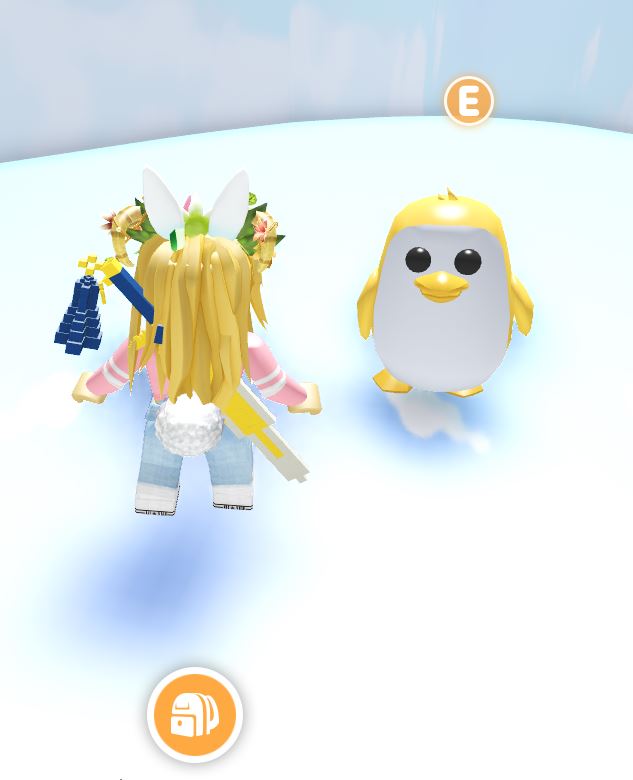 Neon Gold Penguin Adopt Me