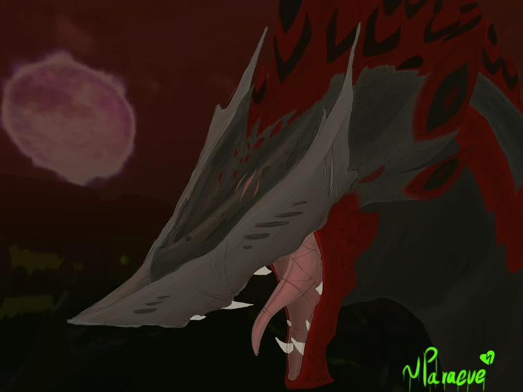 A Blood Curdling Scream from the Sky Finished Mother Dragon Art