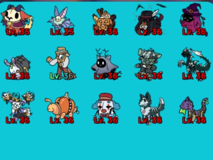 The Halloween skins I
