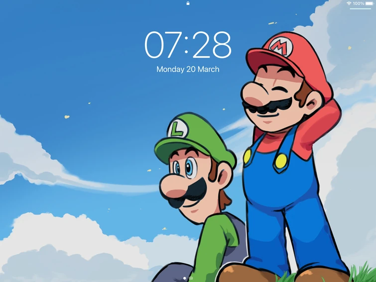 Do you have a Mario themed background on your
