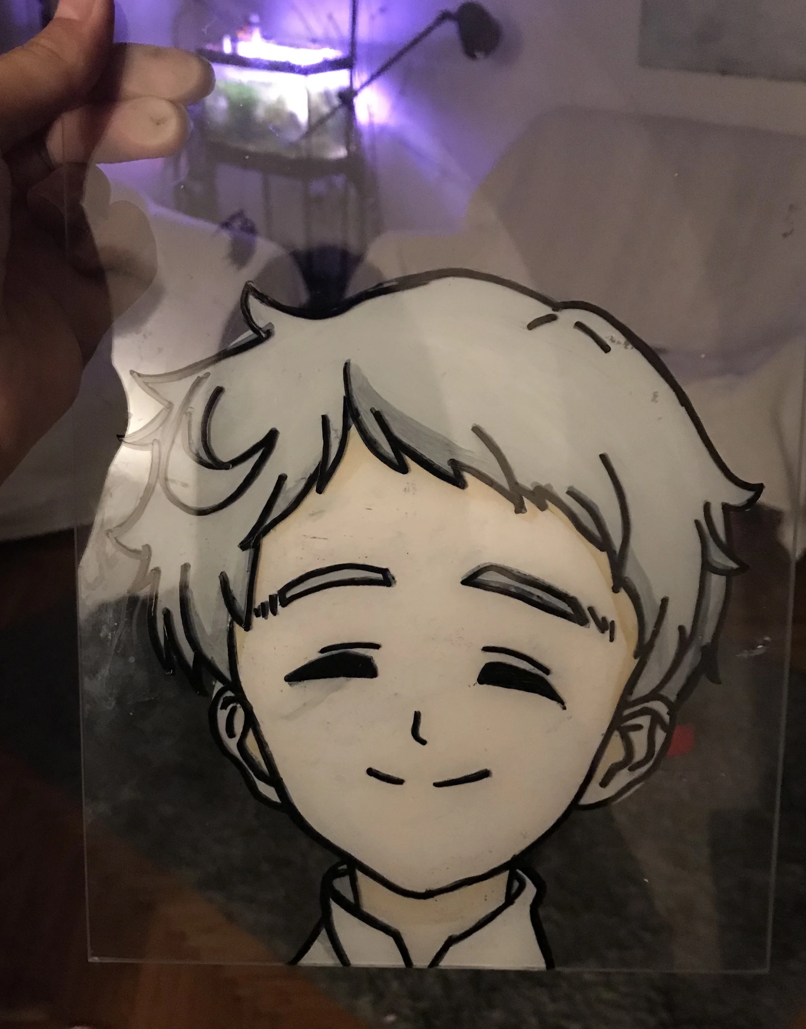 A Norman glass painting? ( this was my first trime doing glass art, it