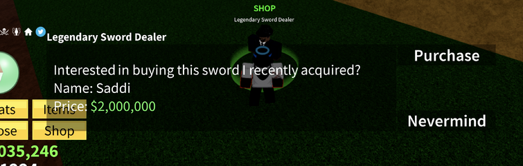 Legendary Sword Dealer, Blox Fruits Wiki