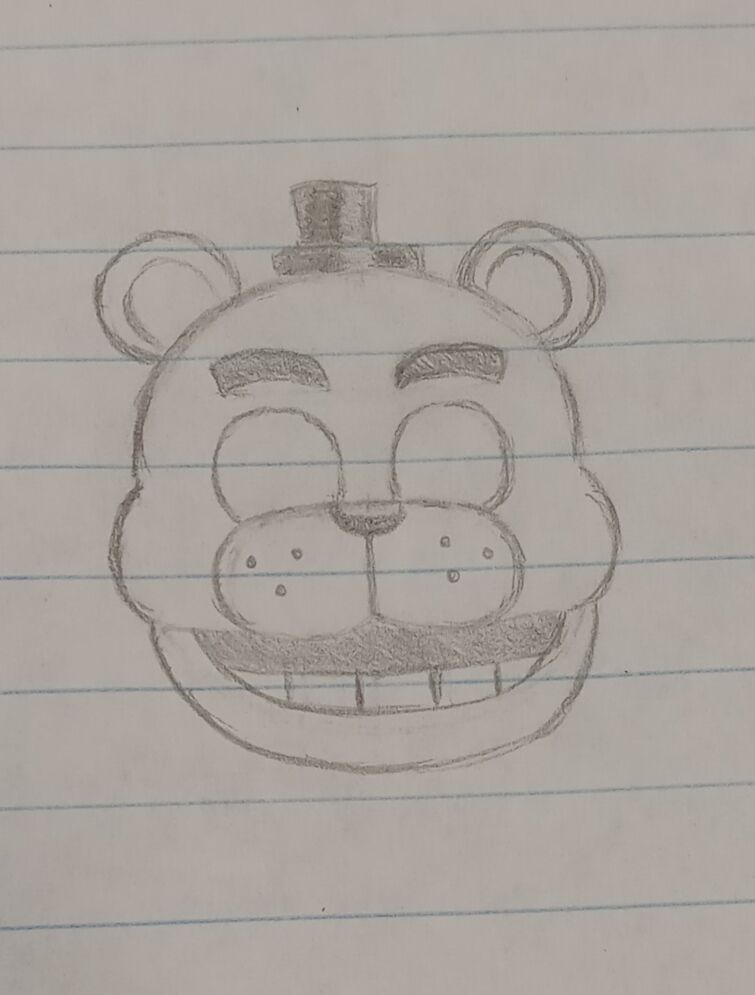 How to draw Freddy from FNAF step by step 