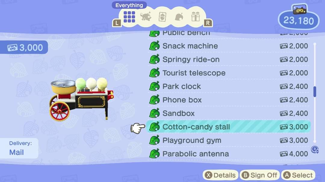 Buying - Pink Cotton Candy Stand & Antenna | The Bell Tree Animal Crossing  Forums