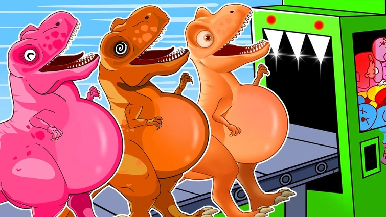 TRICERATOPS PREGNANT REXY vs ALL LARGE HERBIVORE & CARNIVORE: T-rex Magic Fight in Jurrassic World.