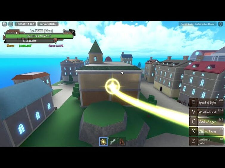 Light Light fruit showcase in Blox Piece ! New One piece Game
