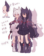 Shirokuro character design