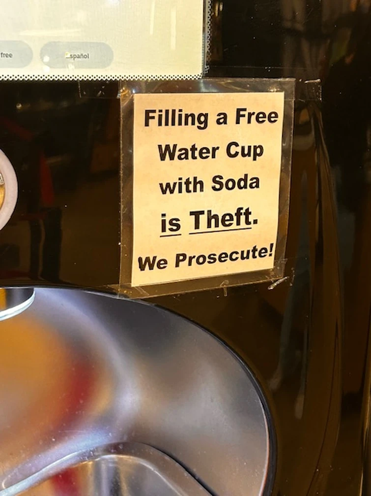 have you ever put Soda in a water cup at some restaurant place Fandom