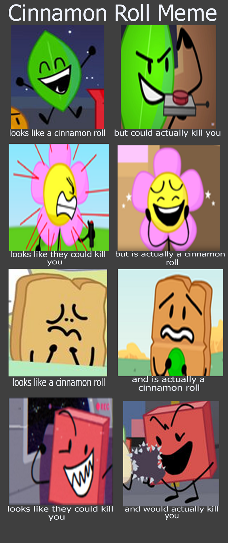 Cinnamon Roll Meme Inanimate Insanity Version Fandom