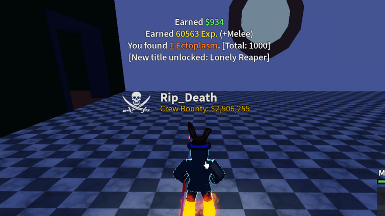 I finally got Lonely Reaper title (collect 1000 ectoplasm)