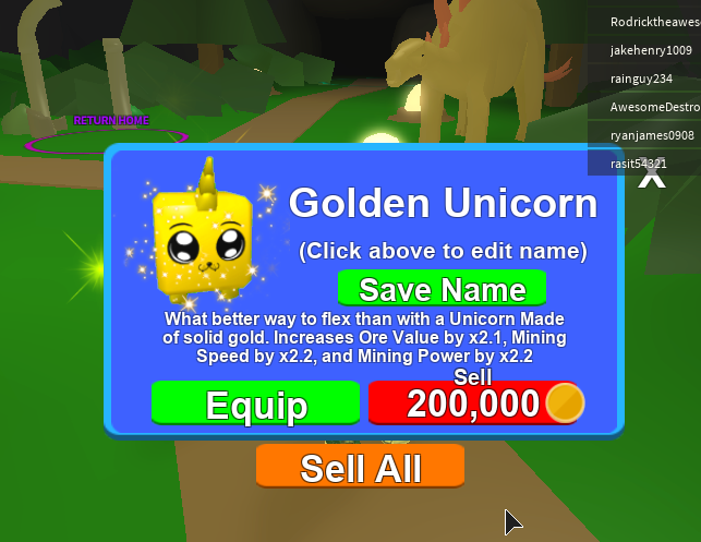 Roblox Mining Simulator Unicorn Code