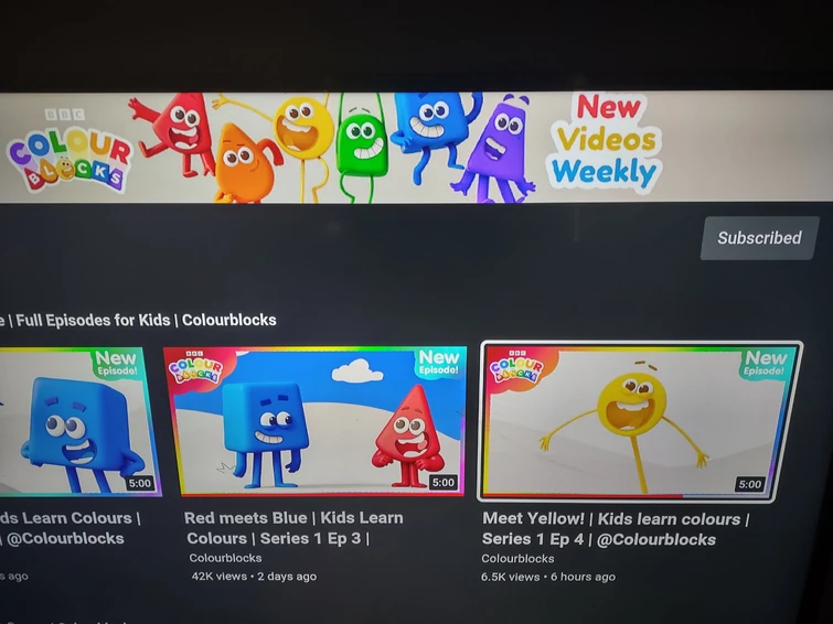 Yellow is actually the 4th Episode of Colourblocks | Fandom