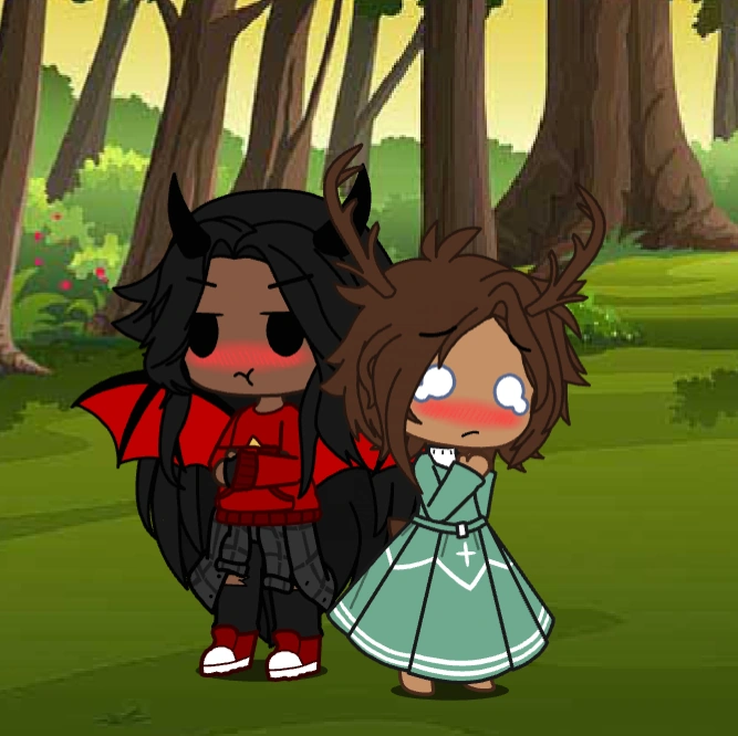 I made a Spin The Wheel couple on Gacha Club Fandom