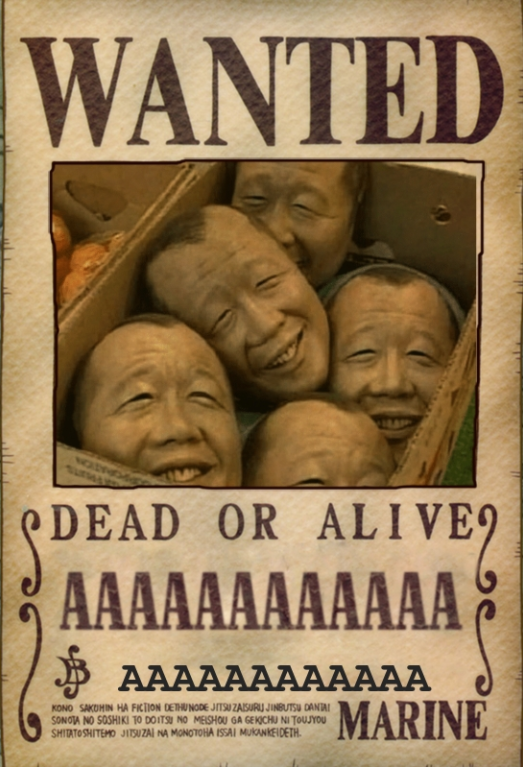 Template wanted poster one piece
