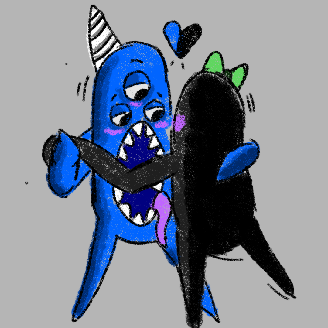 I was listening to a song and somehow drew nabnab dancing with nabnaleena