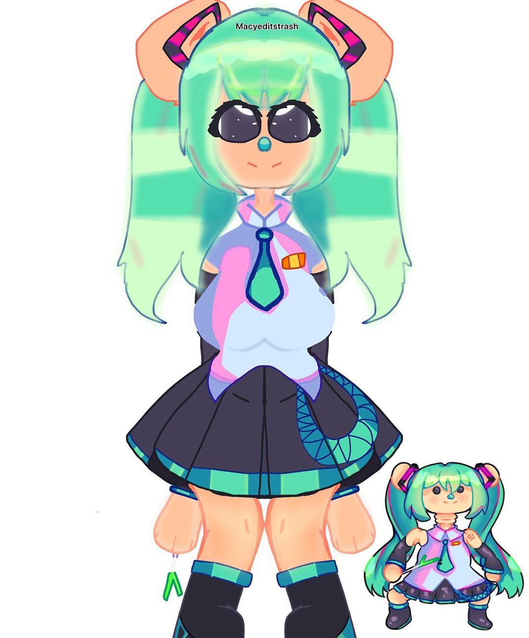 Hatsune Miku Roblox Hair