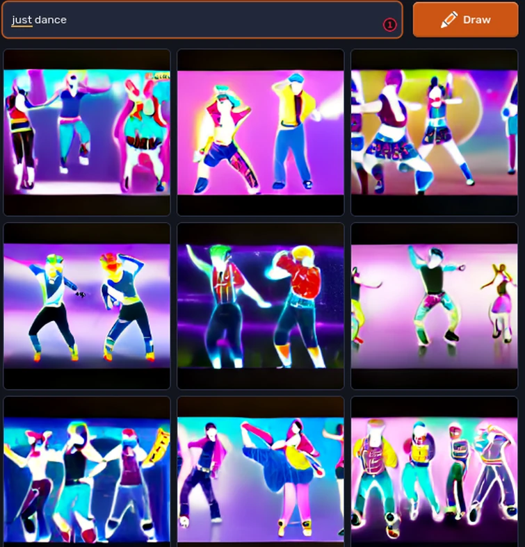 I used Craiyon to make just dance coaches Fandom