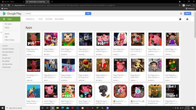 Roblox moderation VS Google Play Store moderation