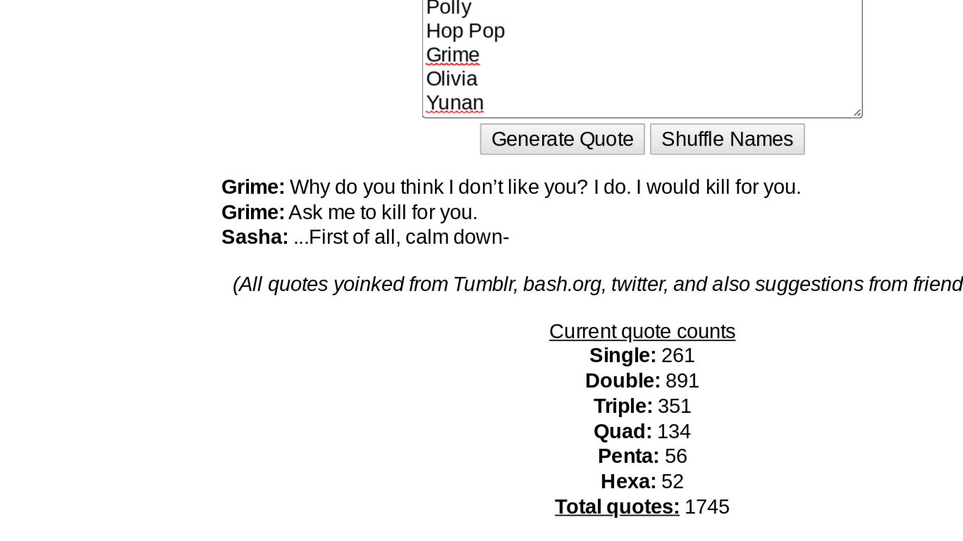 I did this incorrect quotes thing | Fandom