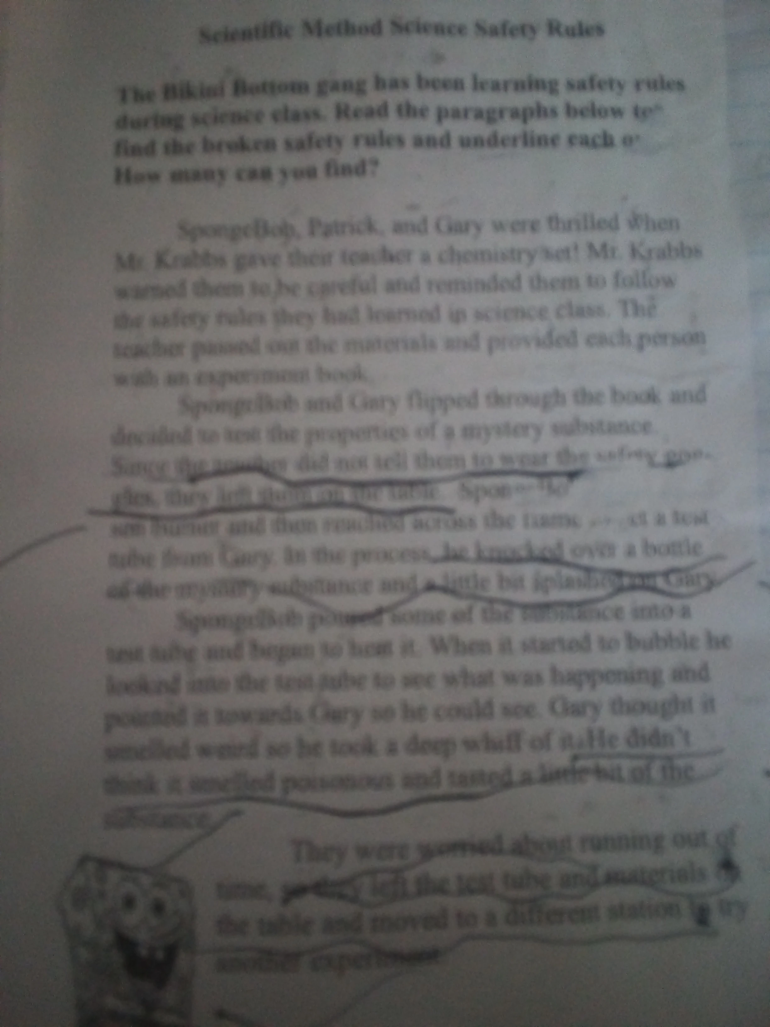 Bootleg SpongeBob Science Safety Rules Fandom