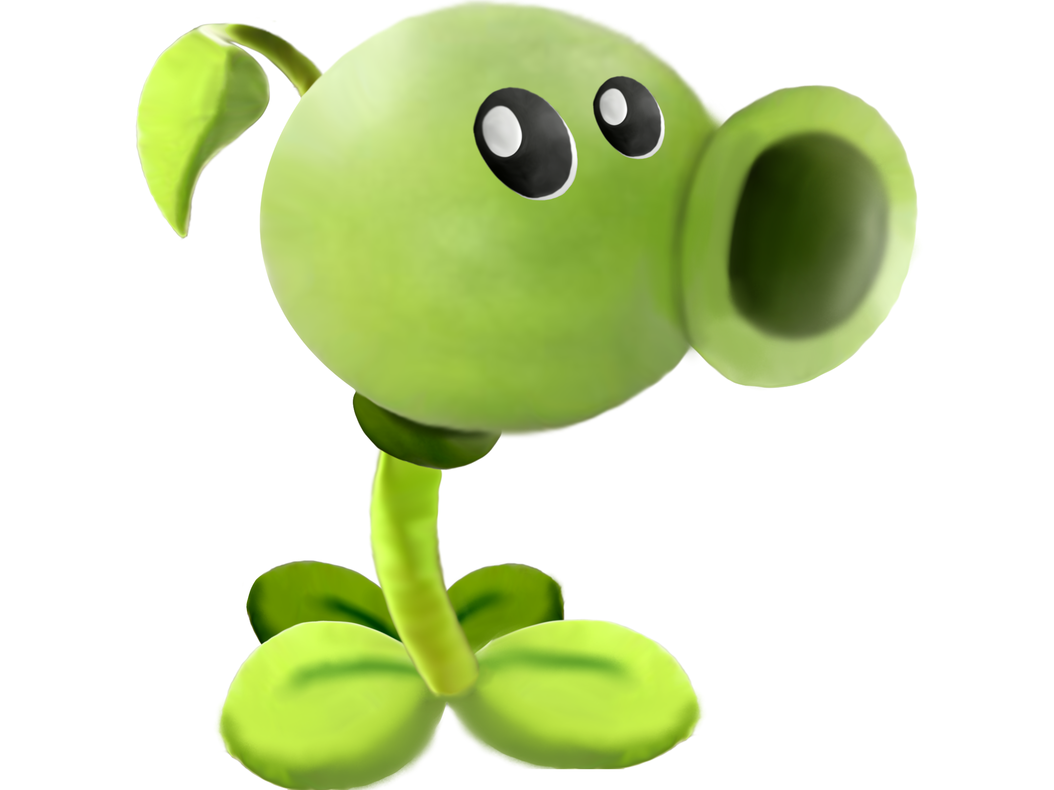 I made a realistic peashooter in procreate! Fandom