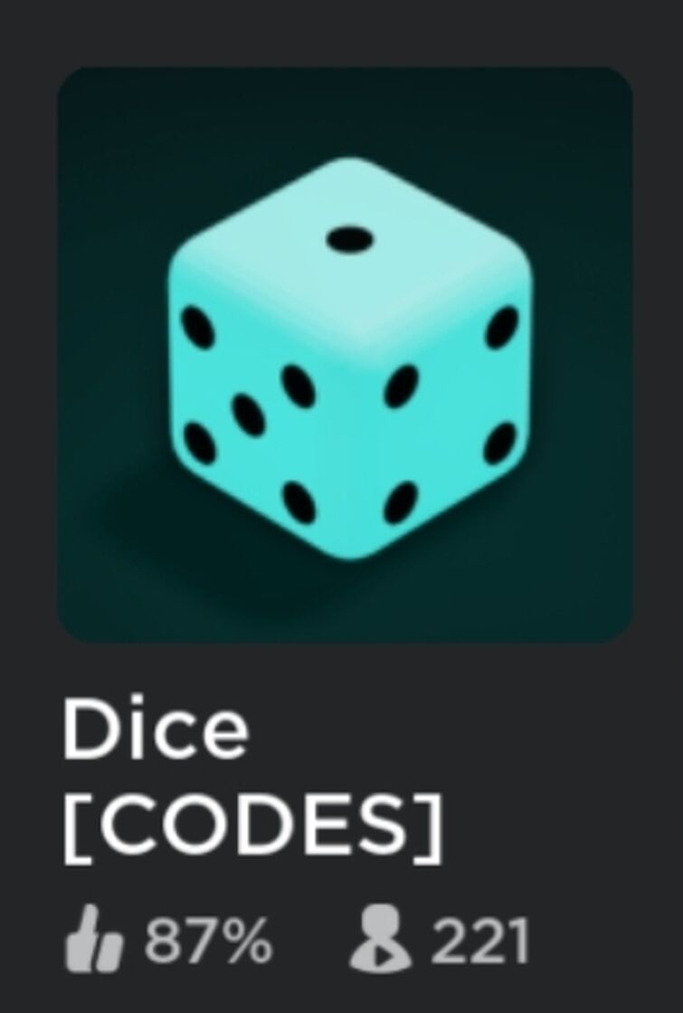 Roblox dice