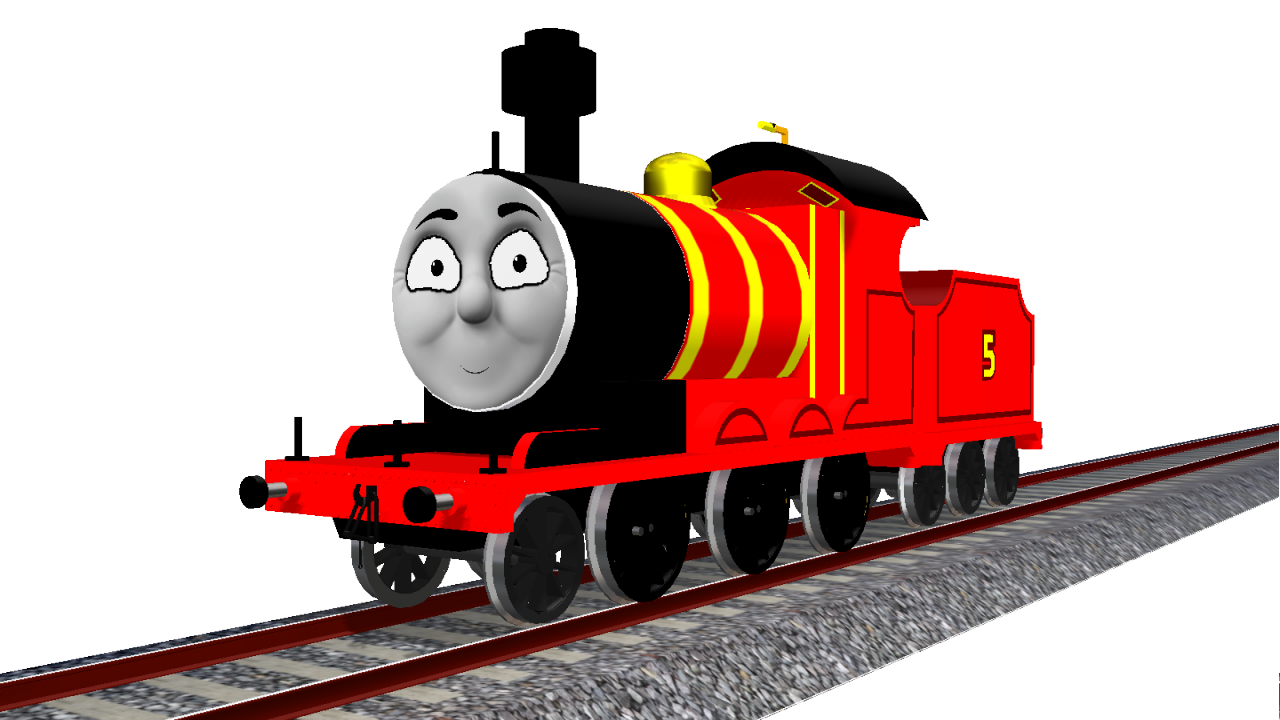 Free download  MMD James the Red Engine (DL) transparent