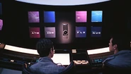 The HAL 9000 with David Bowman and Frank Poole.