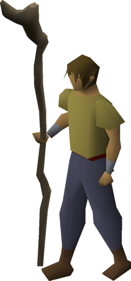 Dramen staff equipped