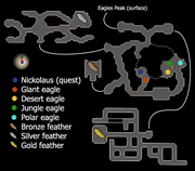 Eagles' Peak Dungeon map