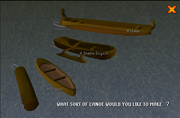 Types of canoes