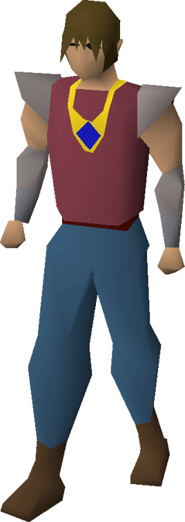 Sapphire necklace equipped