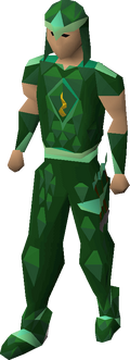 Guthix blessed d'hide armour equipped