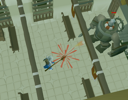 Safespotting the barrelchest.