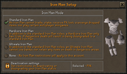 Ironman Mode setup