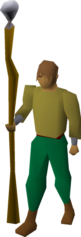 Staff of air equipped