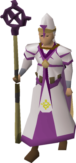 Ancient vestments equipped