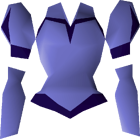 Blue elegant blouse detail