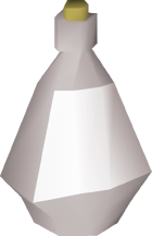 Silver bottle (dusted) detail