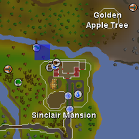 Hot cold clue - near Sinclair Mansion map