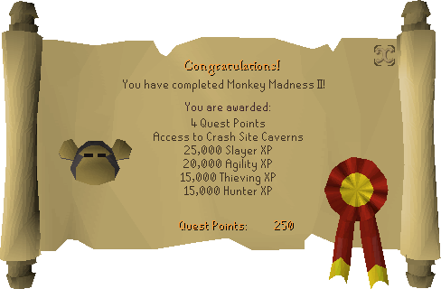 Monkey Madness II reward scroll.png