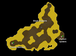 Lava Maze Dungeon map